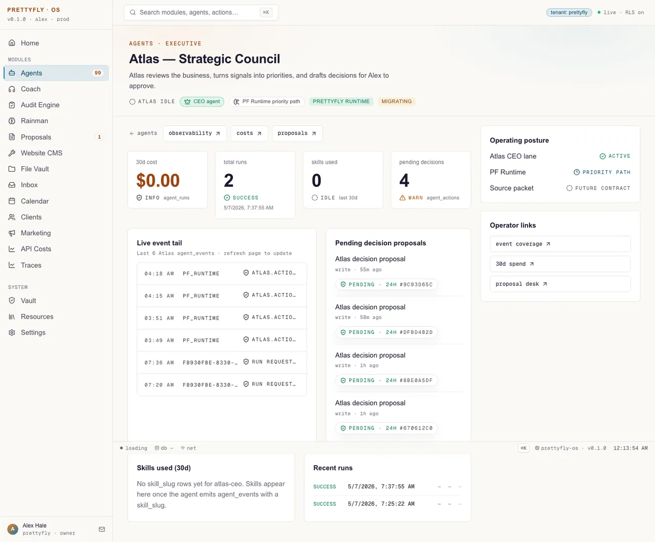 PrettyFly OS proof screenshot
